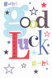 Infused with the supportive spirit of Ickenham, this good luck card leaps to life with its cheerful design and heartfelt intent. Oversized, pastel-blue letters mingle with deep reds, gentle greens, and regal purples, each character selected as if painted by a caring hand at a local artisan's fair. A mix of navy, pale lilac, and citrus lime stars cascade playfully across the radiant white backdrop, evoking the dreams and aspirations that flourish in Ickenham's tight-knit streets and open spaces. The card's tactile smoothness conveys the quality felt in every hand-delivered bouquet, ready for same-day delivery across the village. Perfect for a friend facing new challenges-be it exams, auditions at the local theatre, or a move to a new neighbourhood-this card brims with heartfelt optimism and encouragement. Its playful fonts and spirited palette reflect the unity and hope found at the heart of Ickenham, offering a meaningful gesture for anyone beginning an exciting new chapter.